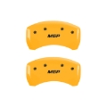 Picture of MGP Rear set 2 Caliper Covers Engraved Rear S197-Bar & Pony Yellow finish black ch
