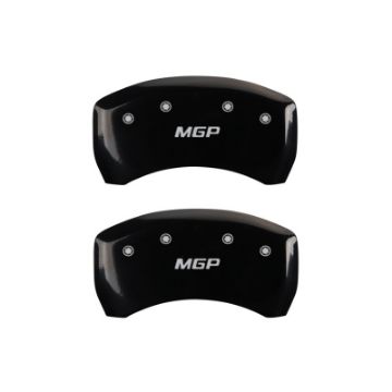 Picture of MGP Rear set 2 Caliper Covers Engraved Rear MGP Black finish silver ch