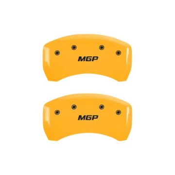 Picture of MGP Rear set 2 Caliper Covers Engraved Rear MGP Yellow finish black ch