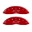 Picture of MGP Front set 2 Caliper Covers Engraved Front Bowtie Red finish silver ch