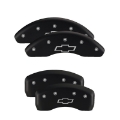 Picture of MGP Front set 2 Caliper Covers Engraved Front MGP Red finish silver ch