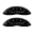 Picture of MGP Front set 2 Caliper Covers Engraved Front Silverado Black finish silver ch