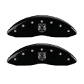 Picture of MGP 4 Caliper Covers Engraved Front RAM Engraved Rear RAMHEAD Black finish silver ch