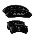 Picture of MGP 4 Caliper Covers Engraved Front Shelby Engraved Rear Tiffany Snake Black finish silver ch