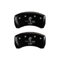 Picture of MGP Rear set 2 Caliper Covers Engraved Rear Snake Black finish silver ch