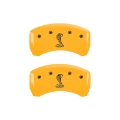 Picture of MGP Rear set 2 Caliper Covers Engraved Rear Snake Yellow finish black ch