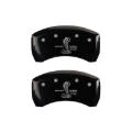 Picture of MGP Rear set 2 Caliper Covers Engraved Rear GT500 Shelby & Cobra Black finish silver ch