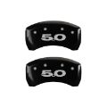 Picture of MGP Rear set 2 Caliper Covers Engraved Rear 50 Black finish silver ch