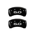Picture of MGP Rear set 2 Caliper Covers Engraved Rear 50 Black finish silver ch