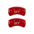 Picture of MGP Rear set 2 Caliper Covers Engraved Rear S197-GT Red finish silver ch