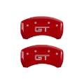 Picture of MGP Rear set 2 Caliper Covers Engraved Rear S197-GT Red finish silver ch