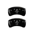 Picture of MGP Rear set 2 Caliper Covers Engraved Rear Tiffany Snake Black finish silver ch