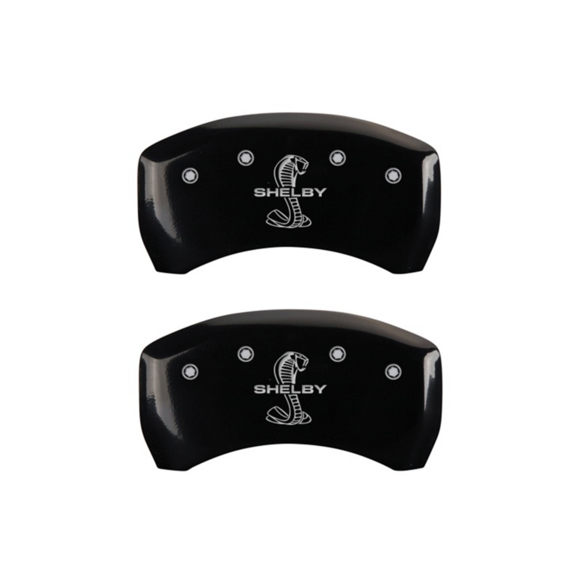 Picture of MGP Rear set 2 Caliper Covers Engraved Rear Tiffany Snake Black finish silver ch