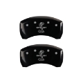 Picture of MGP Rear set 2 Caliper Covers Engraved Rear Tiffany Snake Black finish silver ch