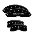 Picture of MGP Rear set 2 Caliper Covers Engraved Rear Tiffany Snake Black finish silver ch