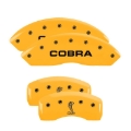 Picture of MGP Rear set 2 Caliper Covers Engraved Rear Tiffany Snake Yellow finish black ch