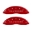 Picture of MGP Front set 2 Caliper Covers Engraved Front Silverado Red finish silver ch