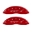 Picture of MGP Front set 2 Caliper Covers Engraved Front SRT4 Red finish silver ch