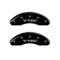 Picture of MGP 4 Caliper Covers Engraved Front Honda Engraved Rear H Logo Black finish silver ch