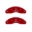 Picture of MGP Front set 2 Caliper Covers Engraved Front Oval logo-Ford Red finish silver ch