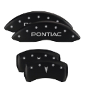 Picture of MGP 4 Caliper Covers Engraved Front Pontiac Engraved Rear G8 Black finish silver ch