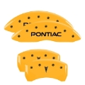 Picture of MGP 4 Caliper Covers Engraved Front Pontiac Engraved Rear G8 Red finish silver ch
