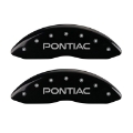 Picture of MGP 4 Caliper Covers Engraved Front Pontiac Engraved Rear GXP Black finish silver ch