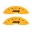 Picture of MGP Front set 2 Caliper Covers Engraved Front JEEP Yellow finish black ch