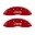 Picture of MGP Front set 2 Caliper Covers Engraved Front JEEP Red finish silver ch
