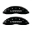 Picture of MGP Front set 2 Caliper Covers Engraved Front MOPAR Black finish silver ch