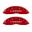 Picture of MGP Front set 2 Caliper Covers Engraved Front MOPAR Red finish silver ch
