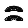 Picture of MGP Front set 2 Caliper Covers Engraved Front FIT Black finish silver ch