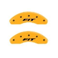 Picture of MGP Front set 2 Caliper Covers Engraved Front FIT Yellow finish black ch