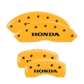 Picture of MGP Front set 2 Caliper Covers Engraved Front FIT Yellow finish black ch