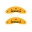 Picture of MGP Front set 2 Caliper Covers Engraved Front Honda Yellow finish black ch
