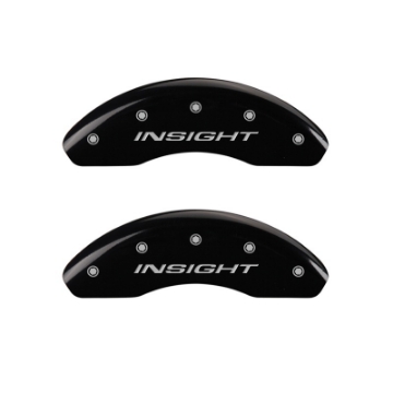 Picture of MGP Front set 2 Caliper Covers Engraved Front Insight Black finish silver ch