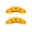 Picture of MGP Front set 2 Caliper Covers Engraved Front Insight Yellow finish black ch