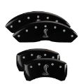 Picture of MGP Front set 2 Caliper Covers Engraved Front Oval logo-Ford Yellow finish black ch