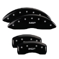 Picture of MGP 4 Caliper Covers Engraved Front Honda Engraved Rear Crosstour Black finish silver ch