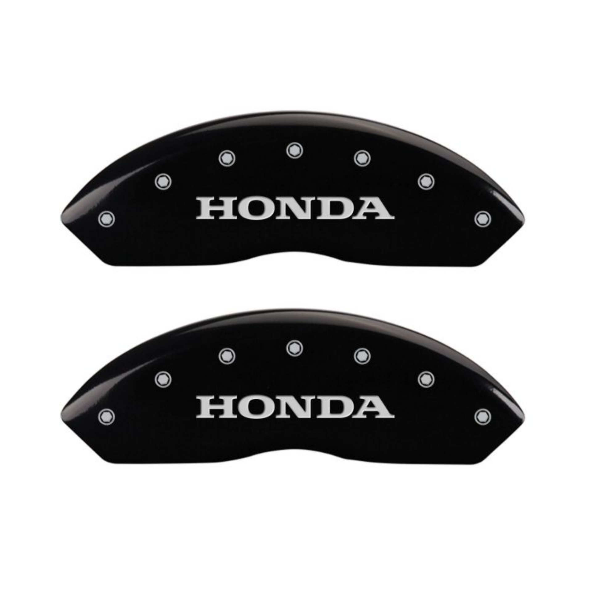 Picture of MGP 4 Caliper Covers Engraved Front Honda Engraved Rear H Logo Black finish silver ch