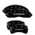 Picture of MGP 4 Caliper Covers Engraved Front Mustang Engraved Rear 50 Yellow finish black ch