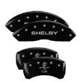 Picture of MGP 4 Caliper Covers Engraved Front Shelby Engraved Rear Tiffany Snake Black finish silver ch