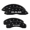 Picture of MGP 4 Caliper Covers Engraved Front RAM Engraved Rear RAMHEAD Black finish silver ch