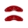Picture of MGP Front set 2 Caliper Covers Engraved Front Oval logo-Ford Red finish silver ch