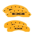 Picture of MGP Front set 2 Caliper Covers Engraved Front MGP Yellow finish black ch