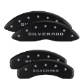 Picture of MGP Front set 2 Caliper Covers Engraved Front Cruze Black finish silver ch