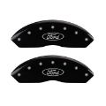 Picture of MGP Front set 2 Caliper Covers Engraved Front Oval logo-Ford Black finish silver ch