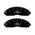 Picture of MGP Front set 2 Caliper Covers Engraved Front Oval logo-Ford Black finish silver ch