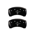 Picture of MGP Rear set 2 Caliper Covers Engraved Rear GT350 Shelby & Cobra Black finish silver ch