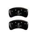 Picture of MGP Rear set 2 Caliper Covers Engraved Rear GT350 Shelby & Cobra Black finish silver ch